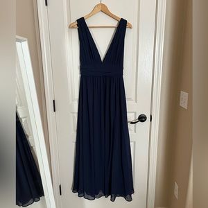 Lulus Heavenly Hues Navy Blue Maxi Dress